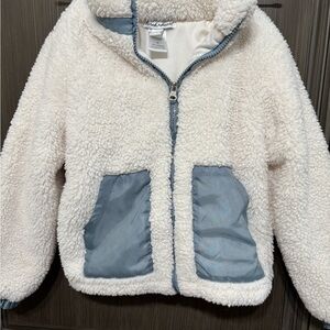 Derek Heart Kids Sherpa Jacket with Gray Accents